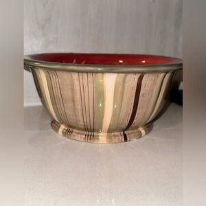 Tracy Porter Octavia Hill Garden Collection 10" Salad Serving Bowl Flowers Fruit